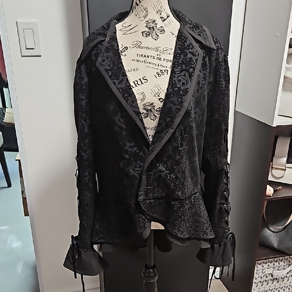 DISNEY Black Velvet Jacket